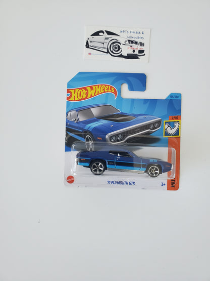 2023 Hot Wheels '71 Plymouth GTX #166 Short Card