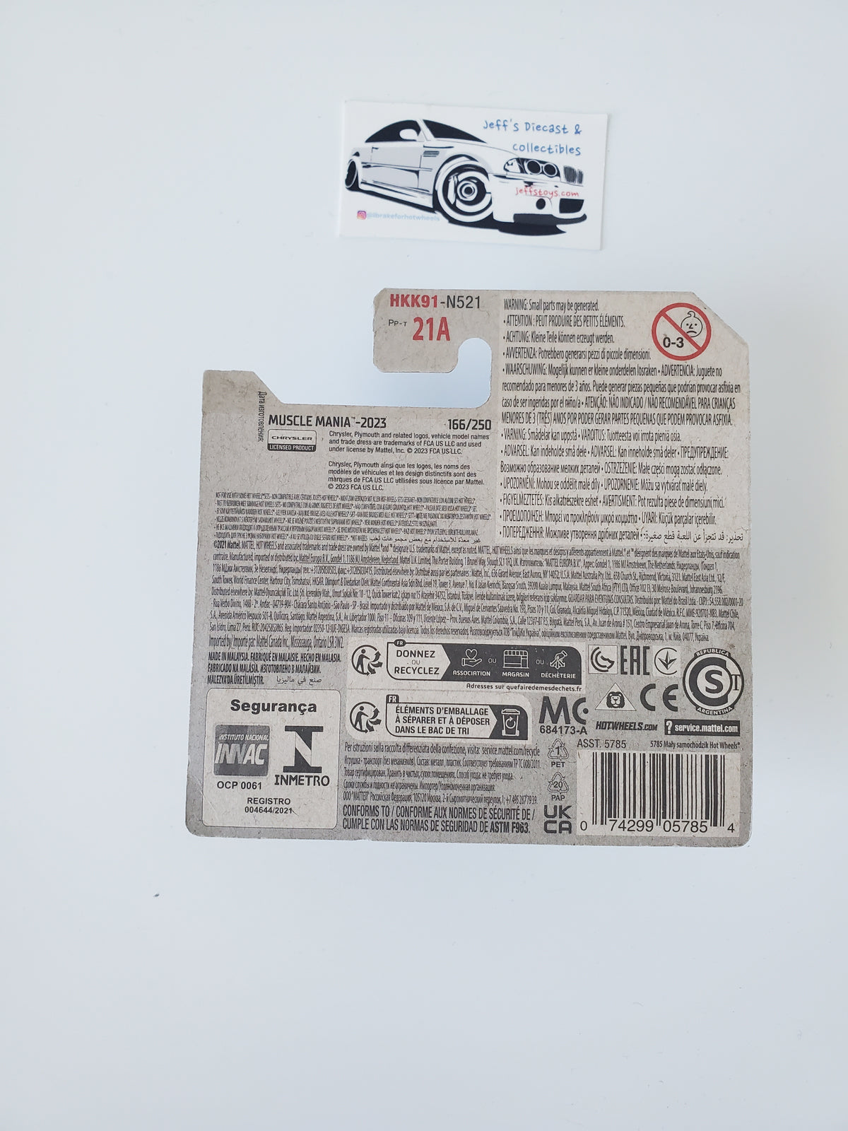 2023 Hot Wheels '71 Plymouth GTX #166 Short Card