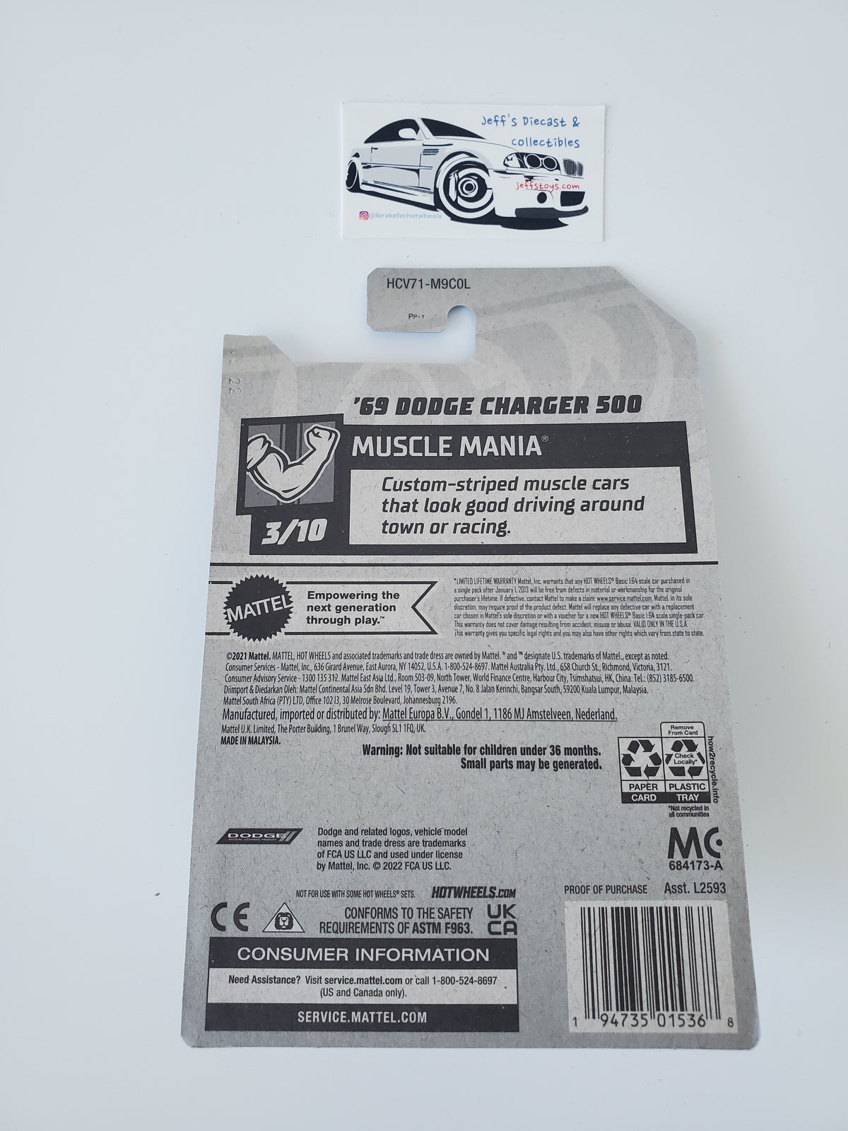 2022 Hot Wheels '69 Dodge Charger 500 #209