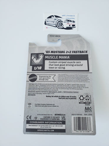 2022 Hot Wheels '65 Mustang 2+2 Fastback #192