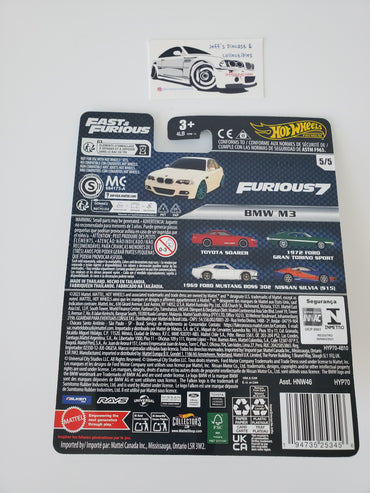 2023 Hot Wheels Fast & Furious BMW M3 5/5