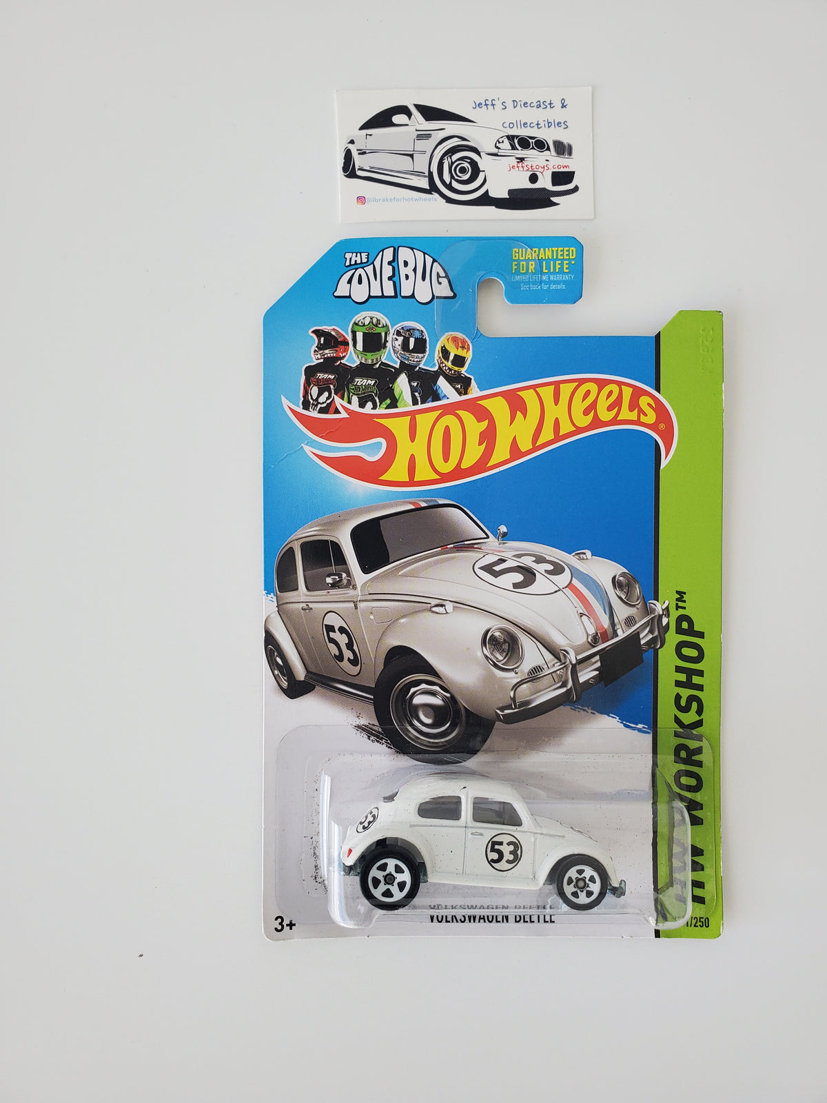 2014 Hot Wheels Volkswagen Beetle The Love Bug #191