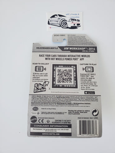 2014 Hot Wheels Volkswagen Beetle The Love Bug #191