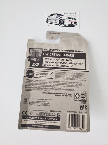 2023 Hot Wheels '68 Corvette Gas Monkey Garage #139 - Damaged Card