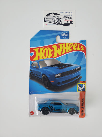 2023 Hot Wheels '18 Dodge Challenger SRT Demon Blue #151