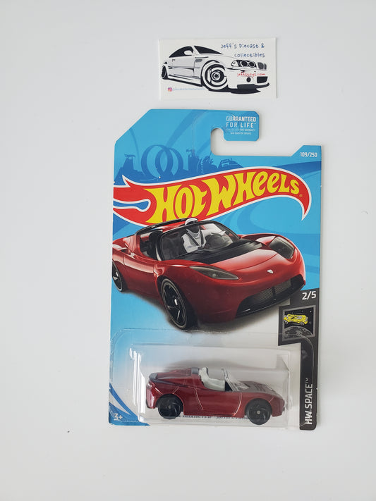 2019 Hot Wheels Tesla Roadster With Starman #109
