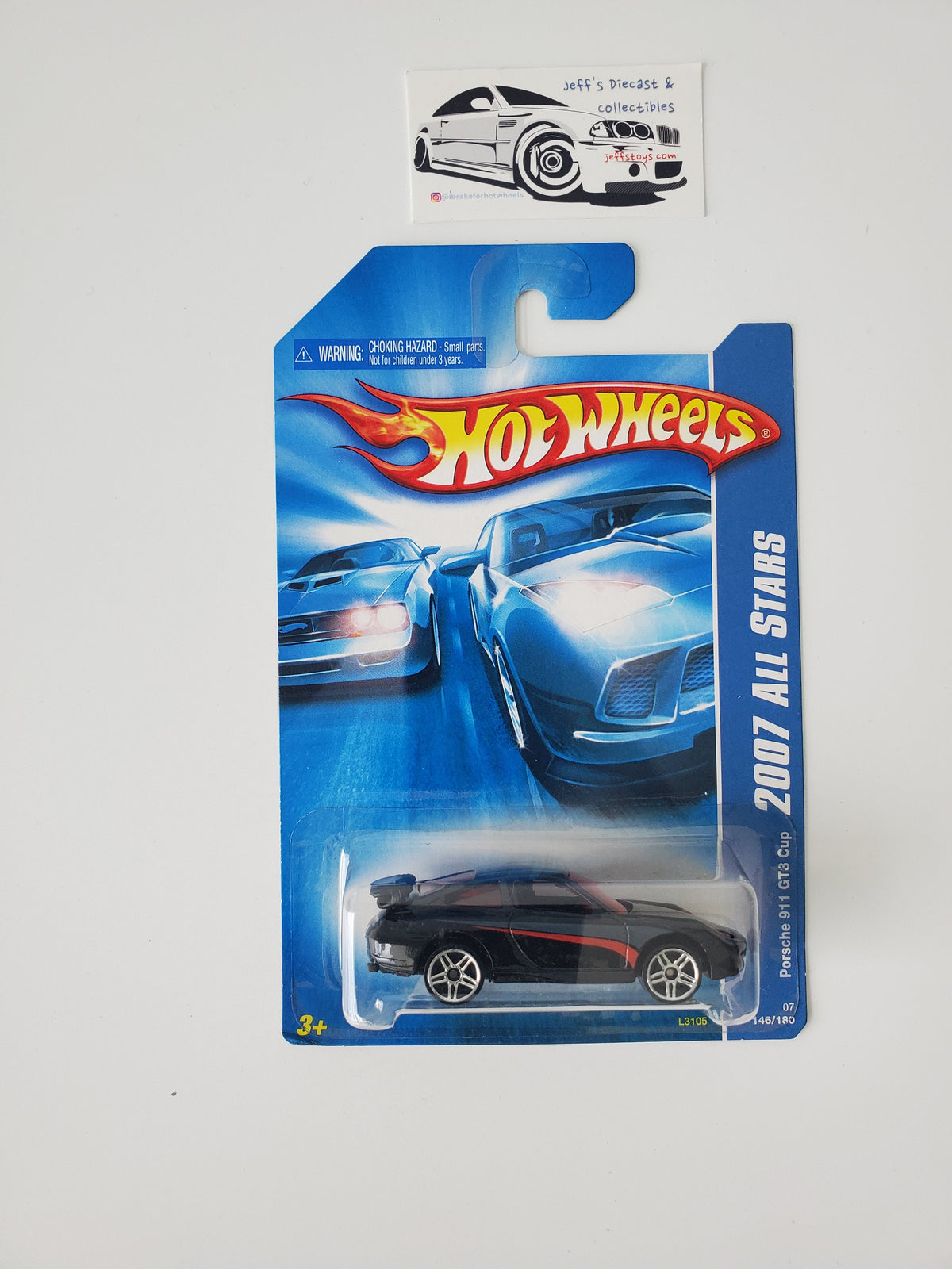 2007 Hot Wheels Porsche 911 GT3 Cup #146 Black