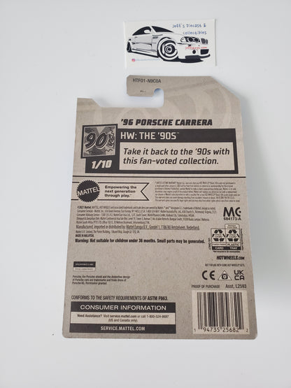 2024 Hot Wheels Porsche '96 Porsche Carrera #174 White