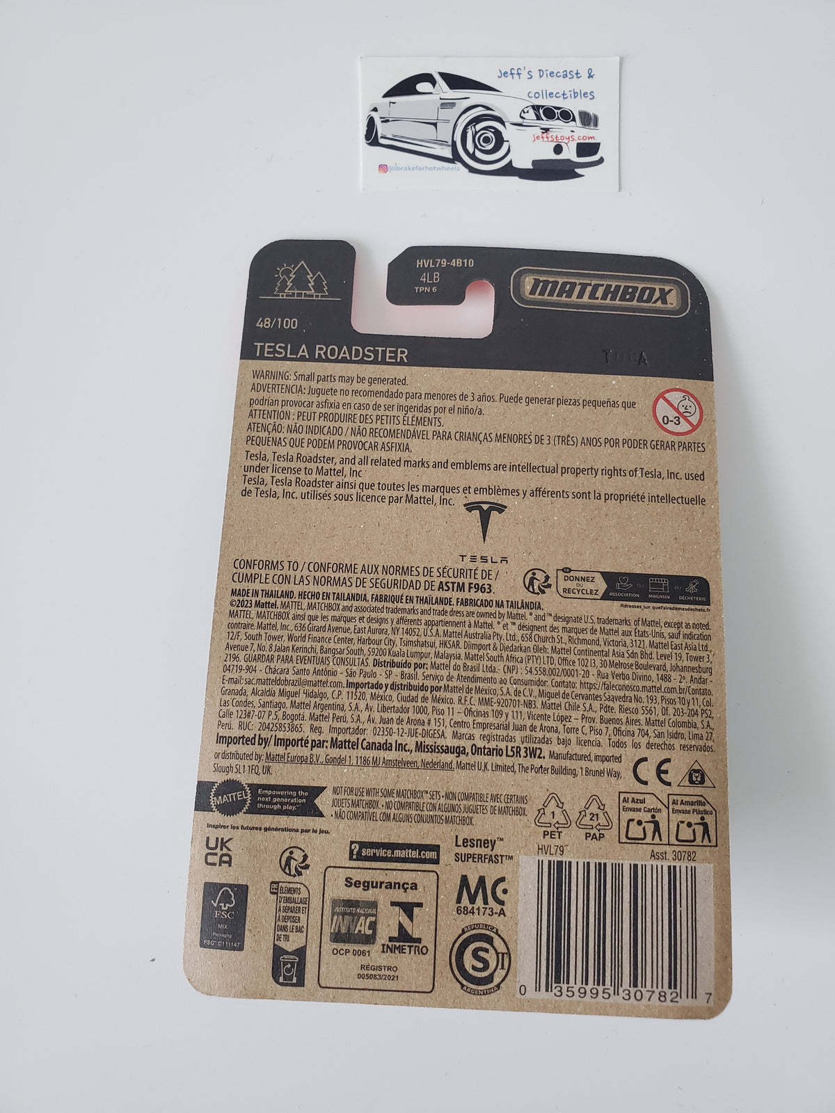 2024 Matchbox Tesla Roadster #48