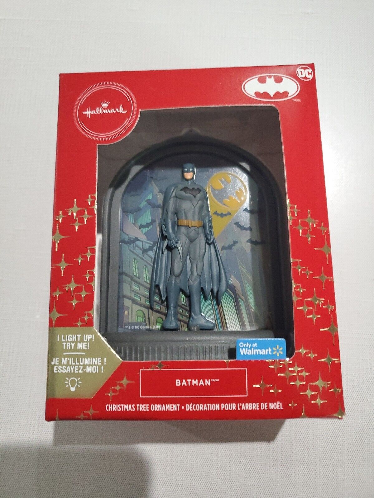 Hallmark Batman Light Up Christmas Tree Ornament Gotham City 