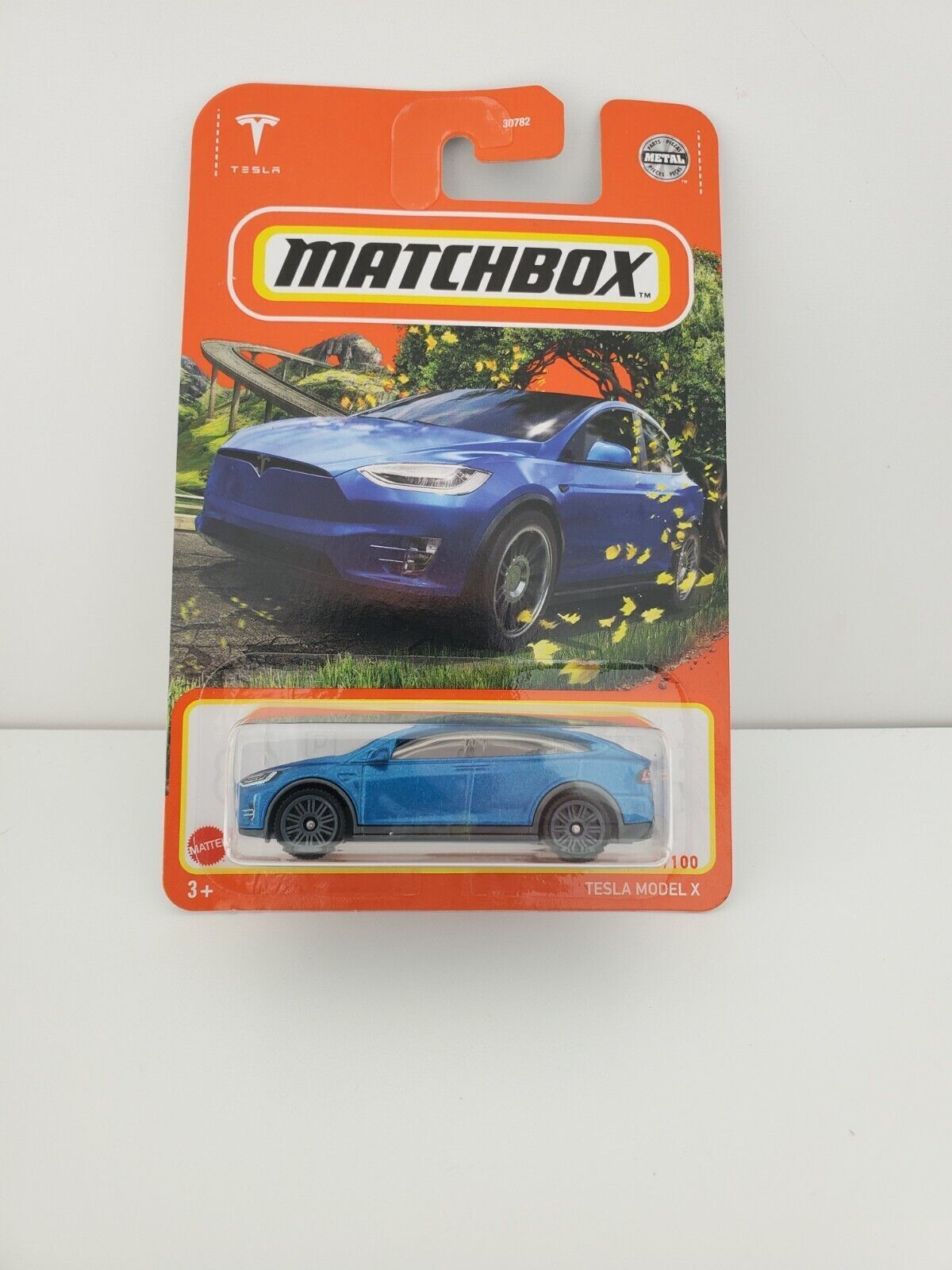 2022 Matchbox Tesla Model X 53/100 Blue