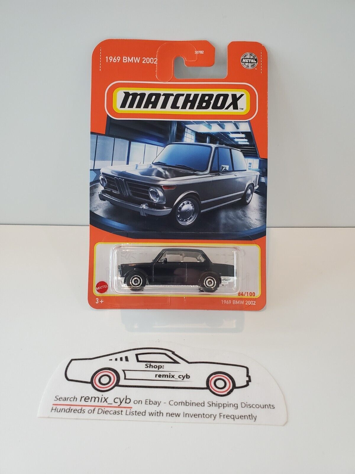 2021 Matchbox Black 1969 BMW 2002 #84