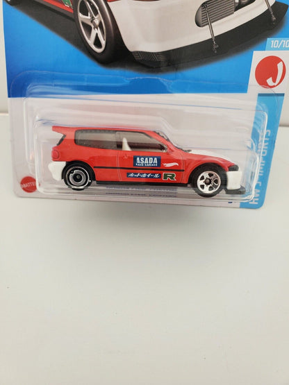 2023 Hot Wheels Honda Civic EG Custom Red HW J-Imports JDM