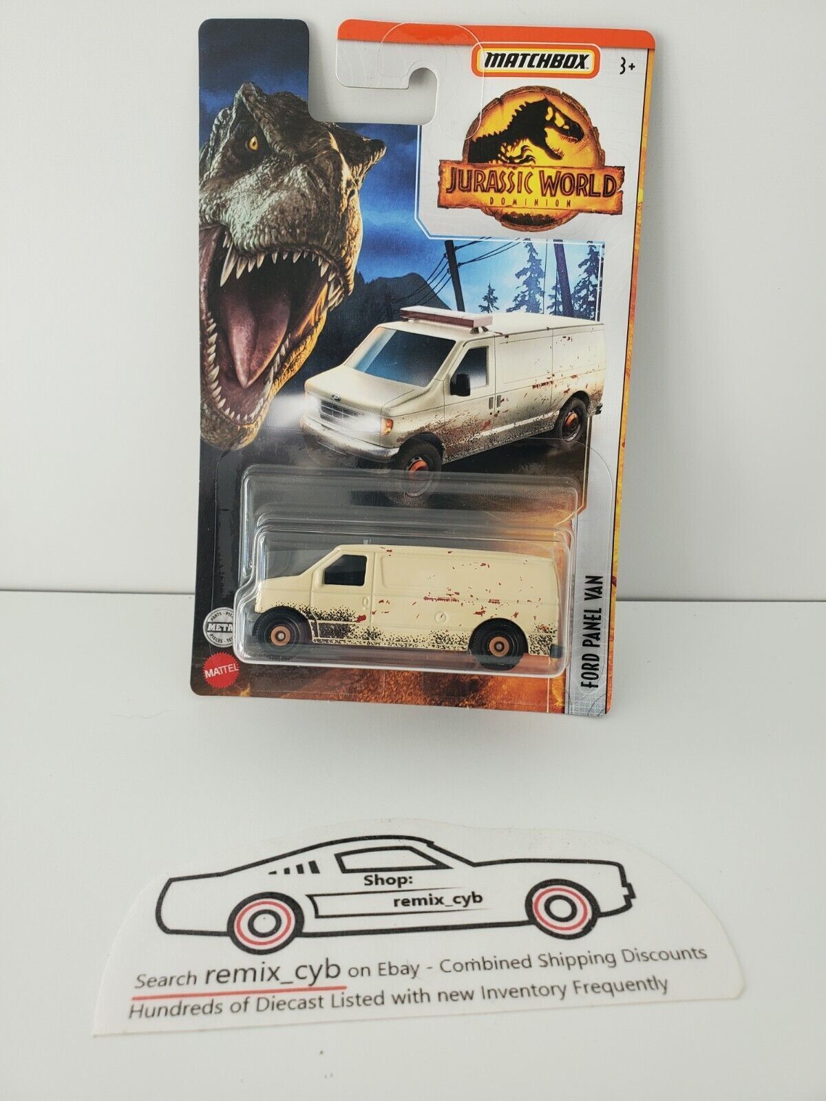 2022 Matchbox Jurassic World Dominion Ford Econoline Panel Van