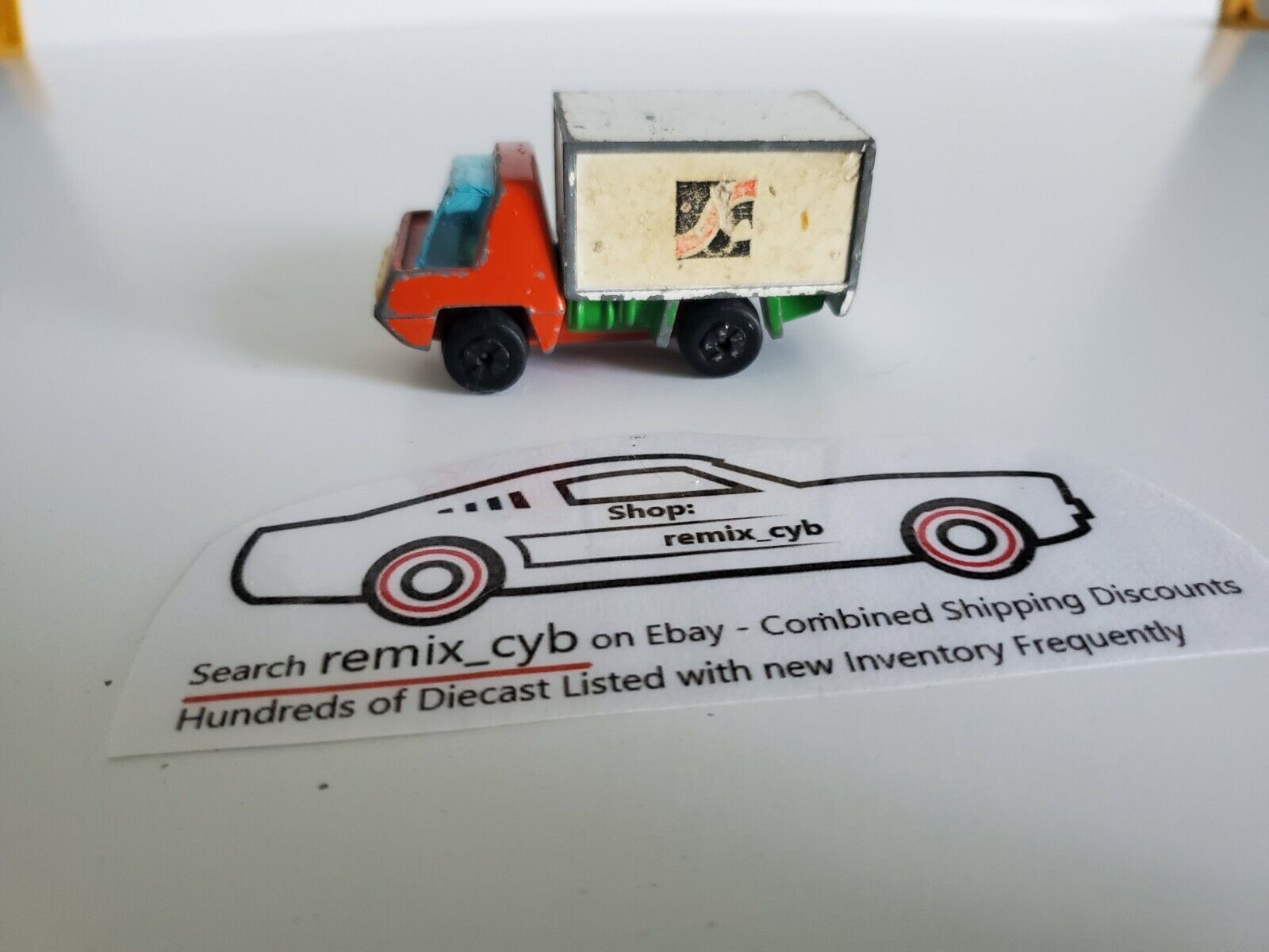 Playart Sea Land Delivery Box Truck w/ Orange Cab - Hong Kong