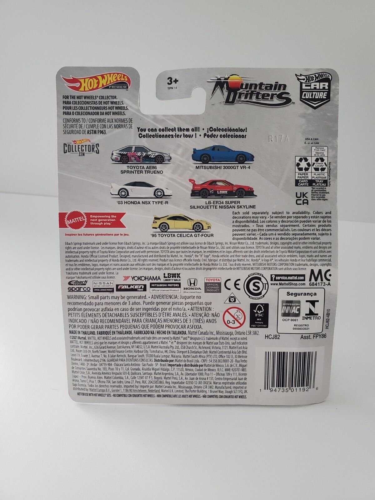 2022 Hot Wheels '95 Toyota Celica GT-Four - Mountain Drifters Series Premium