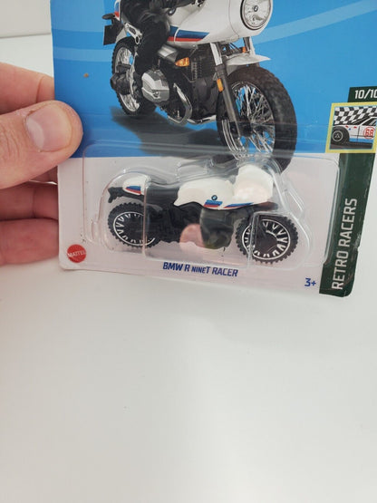 2022 Hot Wheels BMW R nineT RACER 153/250 White w/Chrome Wheel Variation