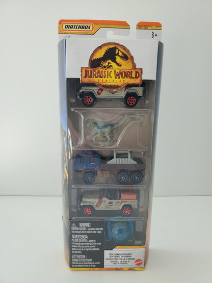 2022 Matchbox Jurassic World Park Total Terrain Adventures - 5 pack