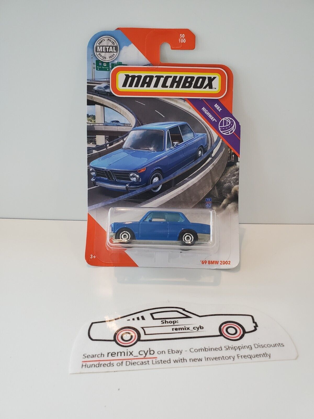 2020 Matchbox Blue 1969 BMW 2002