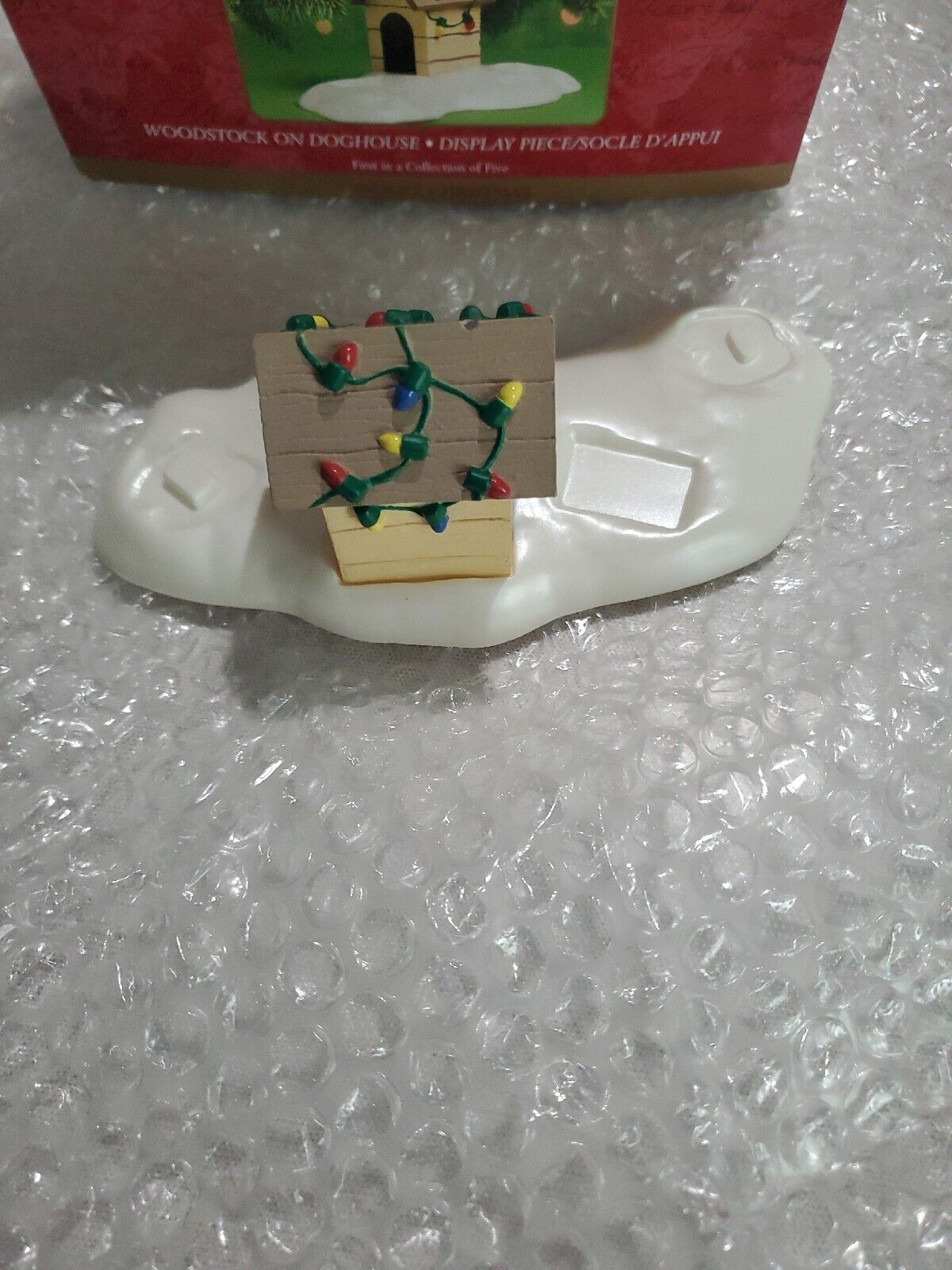 2000 Hallmark Keepsake Ornament Woodstock On Doghouse Snoopy Christmas - New