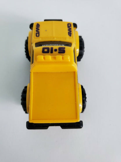 Schaper Stomper 4x4 Toy Truck Chevrolet S-10 Yellow made in Hong Kong 