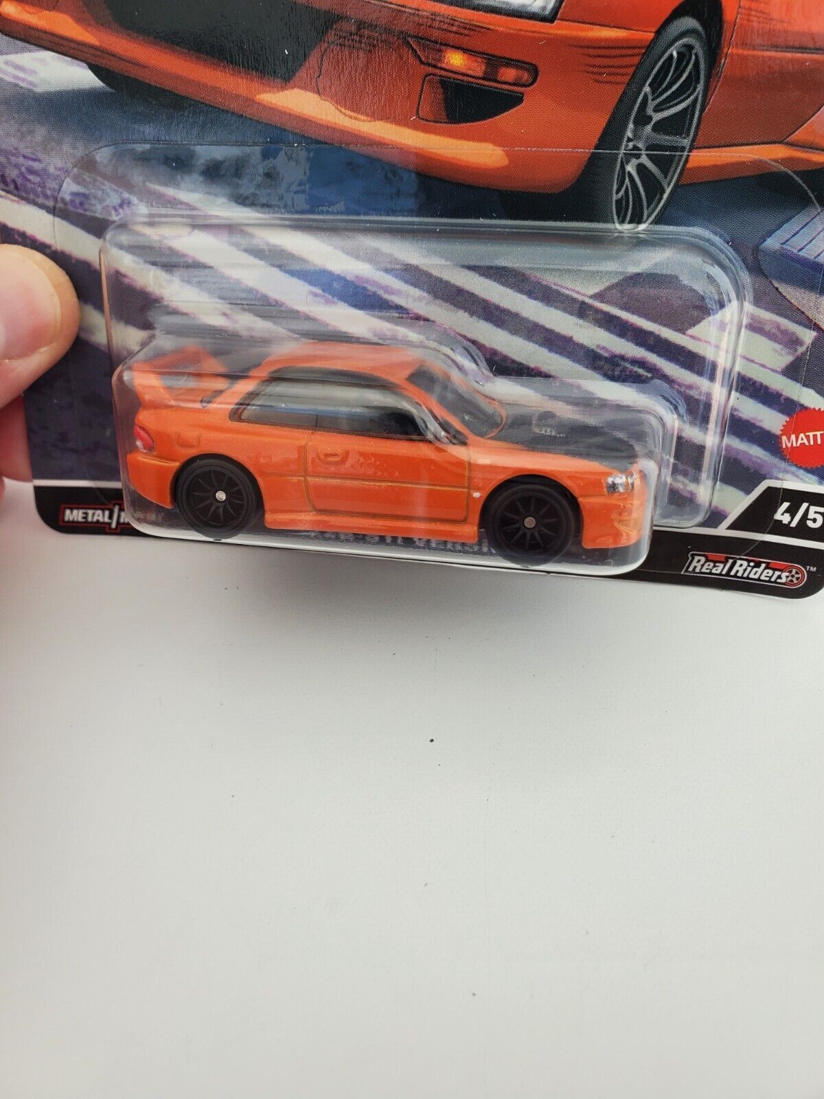 2022 Hot Wheels '98 Subaru Impreza - Orange - Ronin Run Premium w/Real Riders