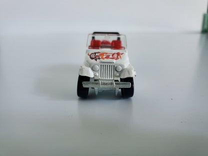 1981 Hot Wheels Jeep CJ-7 - White with Red Interior - Excellent!