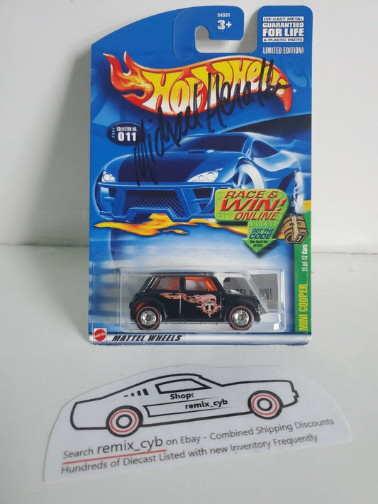 2002 Hot Wheels Super TH Mini Cooper Collector #11 - Autographed Michael Heralda