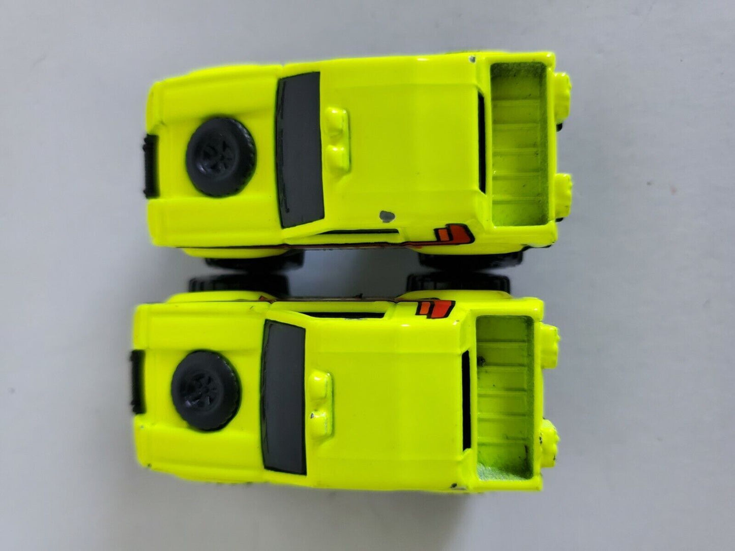 1984 Hot Wheels Gulch Stepper #15 Neon Green - Malaysia - Lot of 2