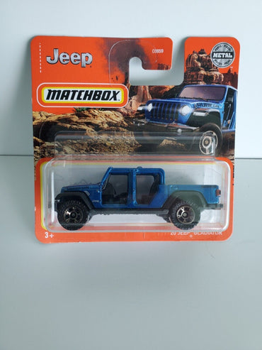 2020 Matchbox Jeep Gladiator - Blue - Short Card