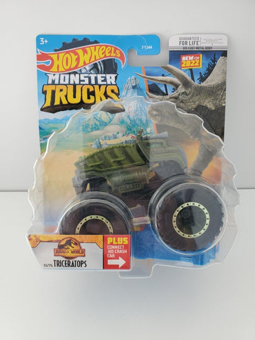 2022 Hot Wheels 4x4 Monster Trucks Triceratops 1/64 + Car