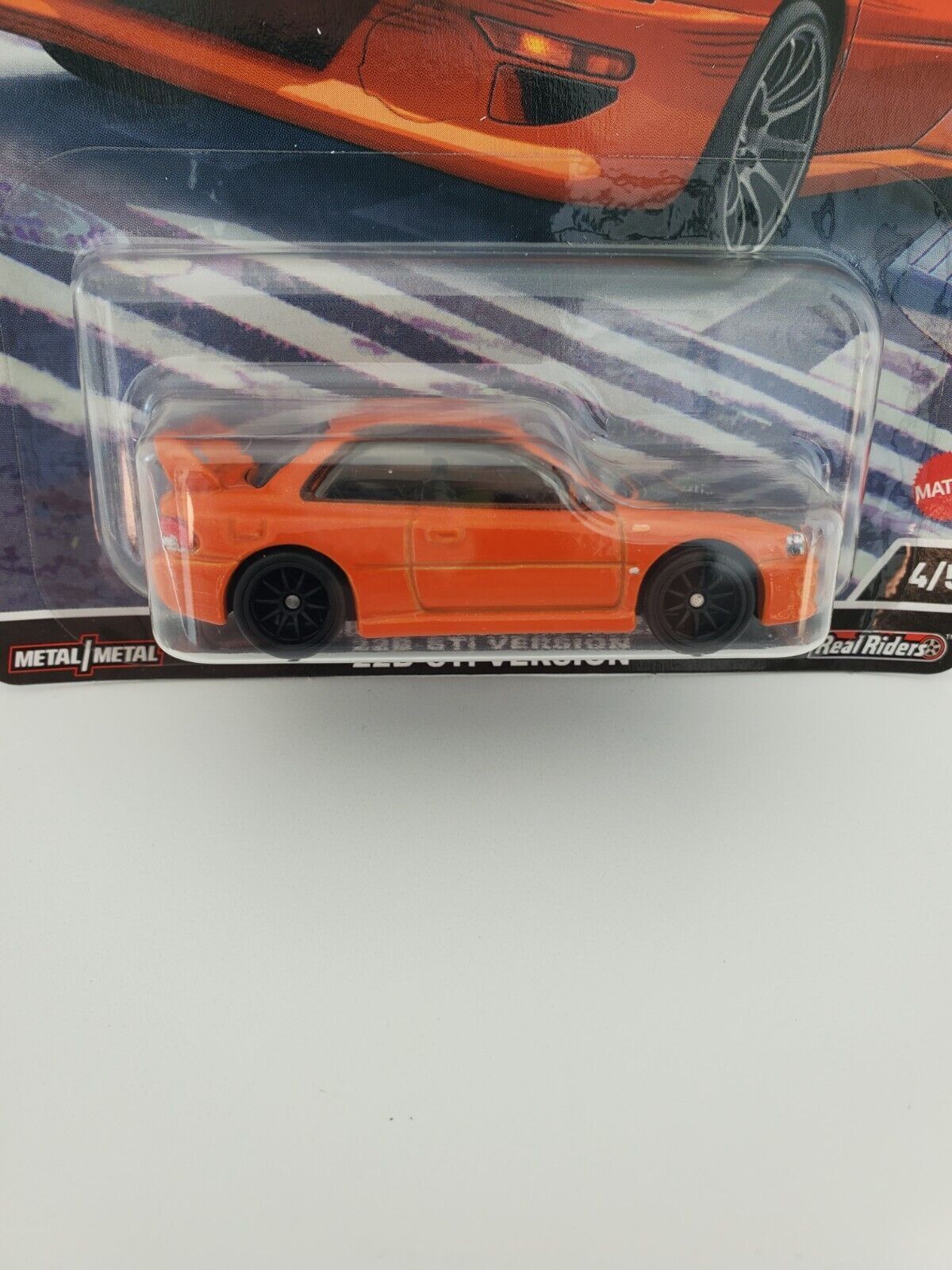 2022 Hot Wheels '98 Subaru Impreza - Orange - Ronin Run Premium w/Real Riders