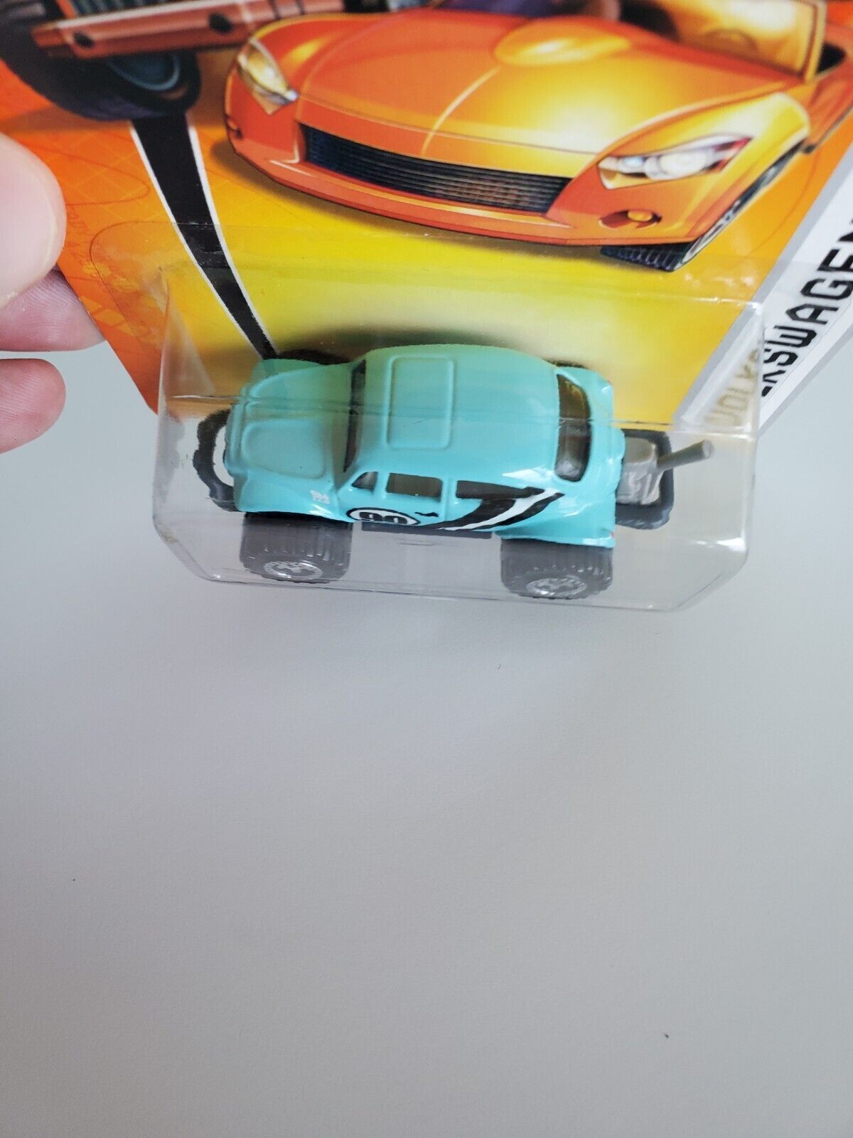 2007 Matchbox #61 Volkswagen VW Baja 4x4 Blue 90 Bug