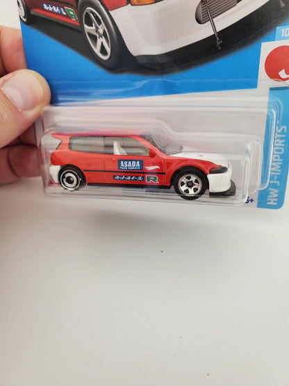 2023 Hot Wheels Honda Civic EG Custom Red HW J-Imports JDM