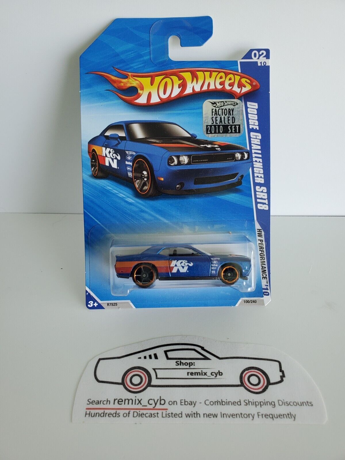 2010 Hot Wheels Dodge Challenger SRT8 - 2010 Factory Sealed Set Card! Rare!