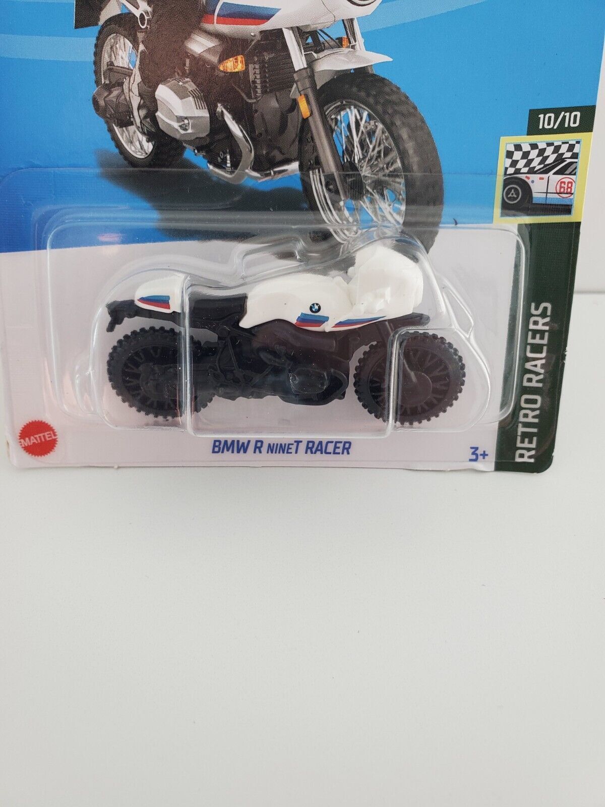 2022 Hot Wheels BMW R nineT RACER 153/250 White w/Black Wheel Variation