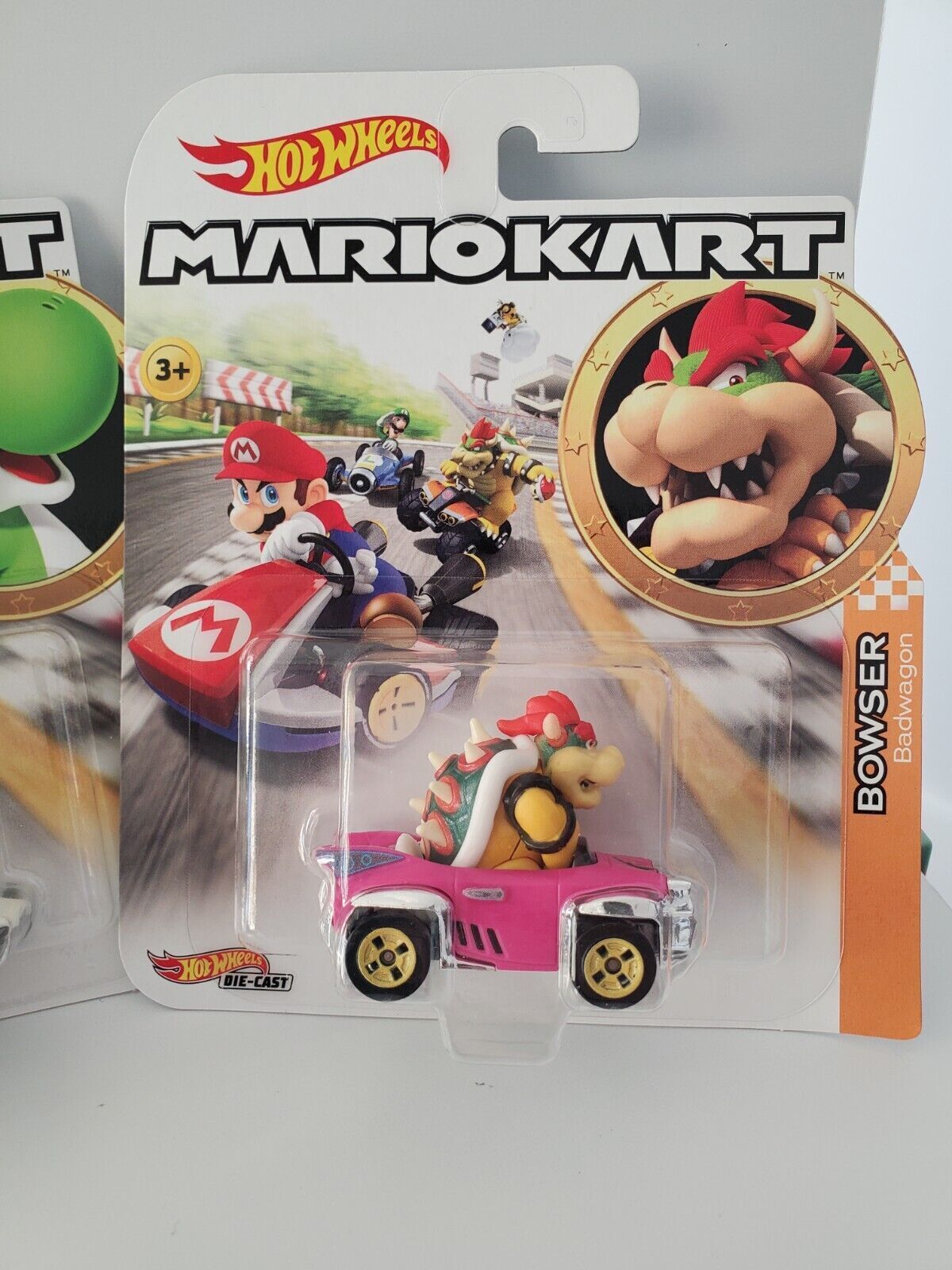 2018 Hot Wheels MarioKart - 5 Car Set - Mario, Luigi, Princess, Yoshi, Bowser