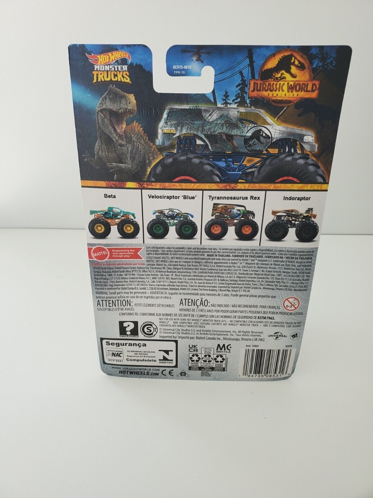 2022 Hot Wheels Jurassic World Monster Truck