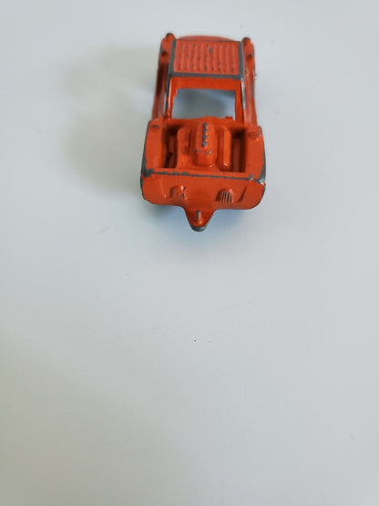 Tootsie Toy "Orange Baja Runabout" Made USA  2" Long