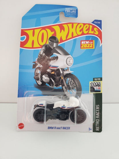 2022 Hot Wheels BMW R nineT RACER 153/250 White w/Black Wheel Variation