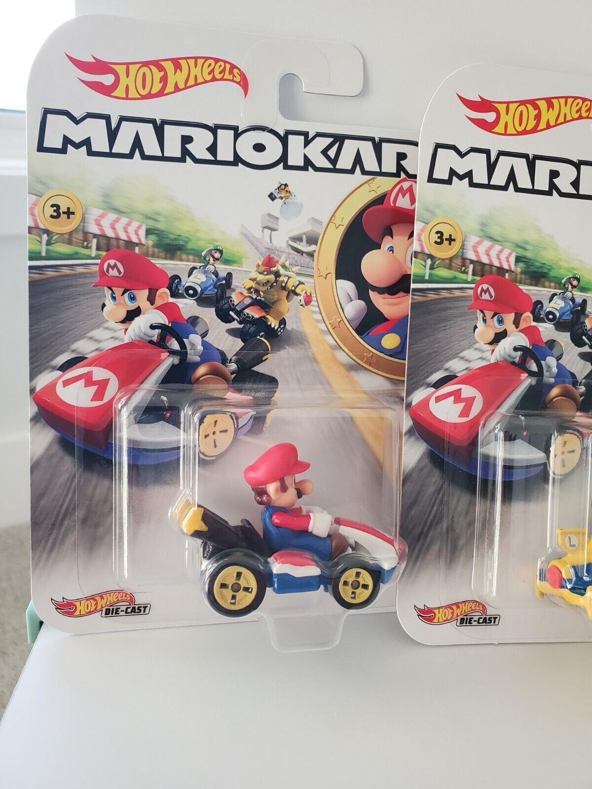 2018 Hot Wheels MarioKart - 5 Car Set - Mario, Luigi, Princess, Yoshi, Bowser