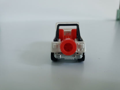 1981 Hot Wheels Jeep CJ-7 - White with Red Interior - Excellent!