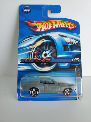 2006 Hot Wheels '70 CHEVELLE - Silver w/ PR5 Wheels - KMart exclusive Color