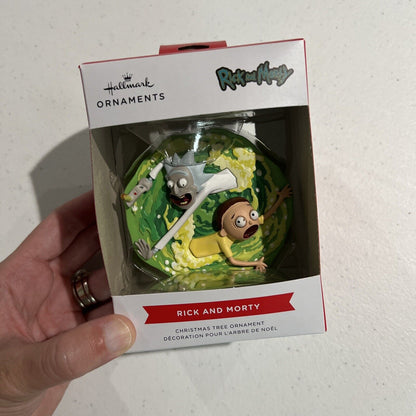 Hallmark Ornament Rick and Morty, Aw, Geez, Rick! Christmas Tree Ornament
