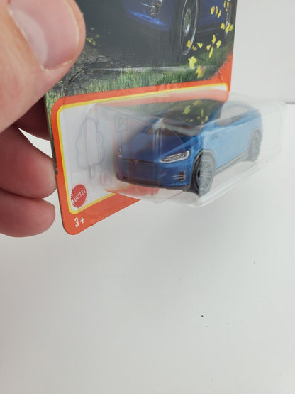 2022 Matchbox Tesla Model X 53/100 Blue