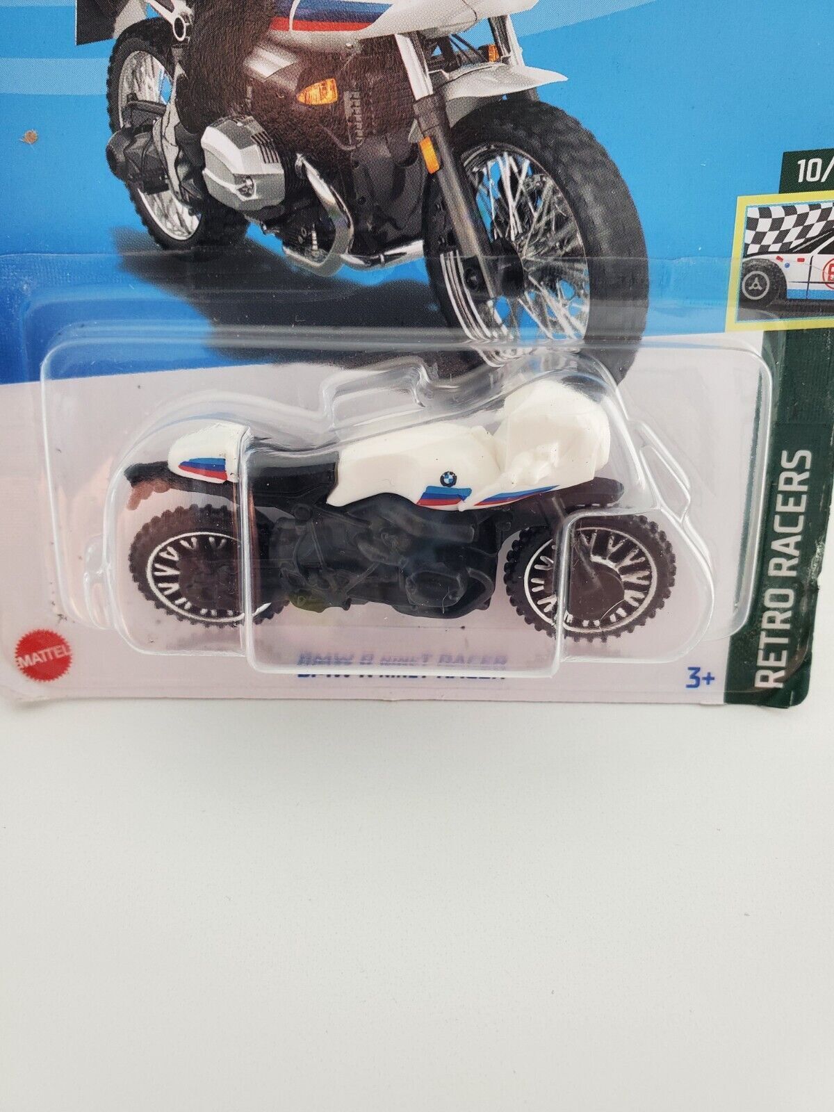 2022 Hot Wheels BMW R nineT RACER 153/250 White w/Chrome Wheel Variation