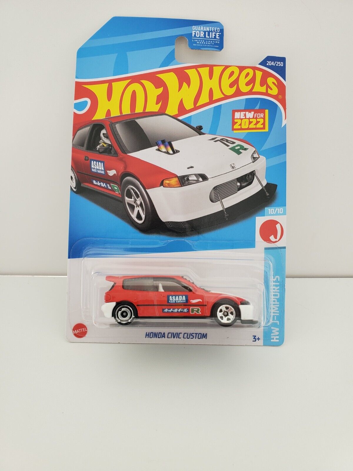 2023 Hot Wheels Honda Civic EG Custom Red HW J-Imports JDM