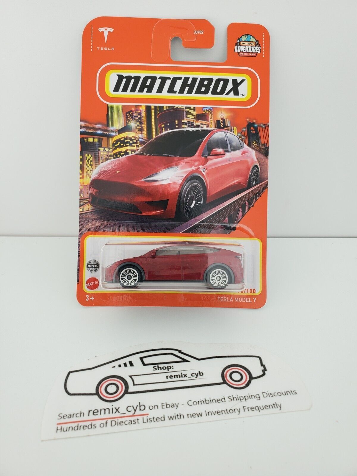 2022 Matchbox Tesla Model Y 18/100 Red