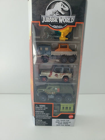 2020 Matchbox Jurassic World Total Tracker Team 5-Pack Unimog U1300 | Jeep | MIB