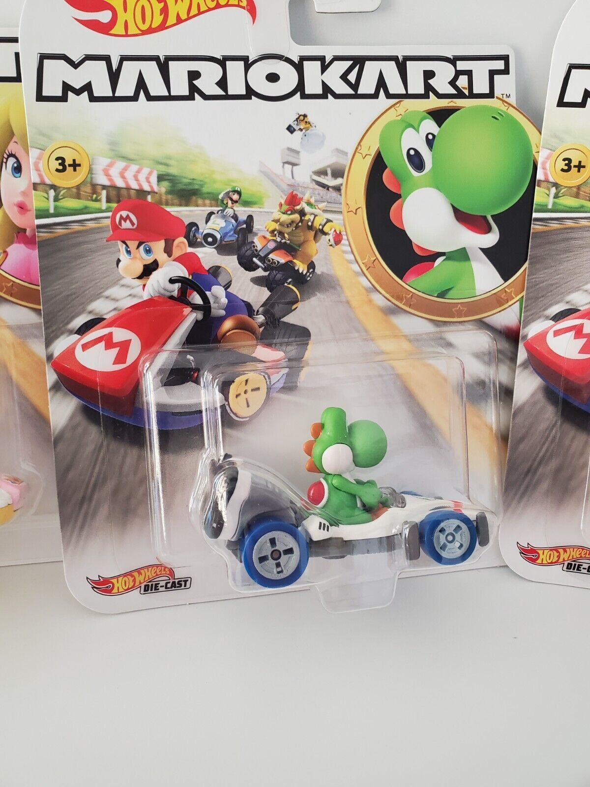 2018 Hot Wheels MarioKart - 5 Car Set - Mario, Luigi, Princess, Yoshi, Bowser